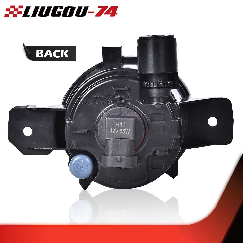 1 pair of replacement bulbs for 11-14 for E84 X1 clear lens anti-collision fog lights - v