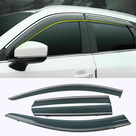 for Mazda CX-5 CX5 2017-2021 Window Visor Vent Sun Shade Rain Guard Visor Trim4