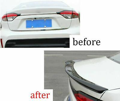 for Toyota for Corolla 4DR sedan Carbon Look Rear Trunk Spoiler Lip Tail Wing Trim