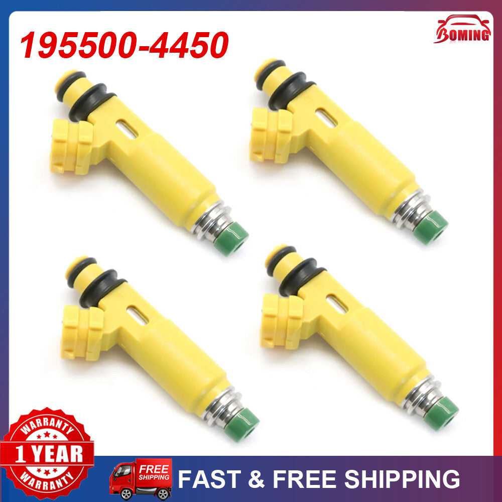 4-pack of new fuel injector nozzles 195500-4450 for Mazda RX-8 2004-2008 N3H3-13-250A