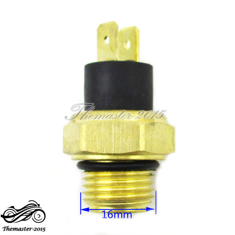 16mm Radiator Thermal Fan Switch For 250cc Water Cooled ATV Quad Scooter Moped Q
