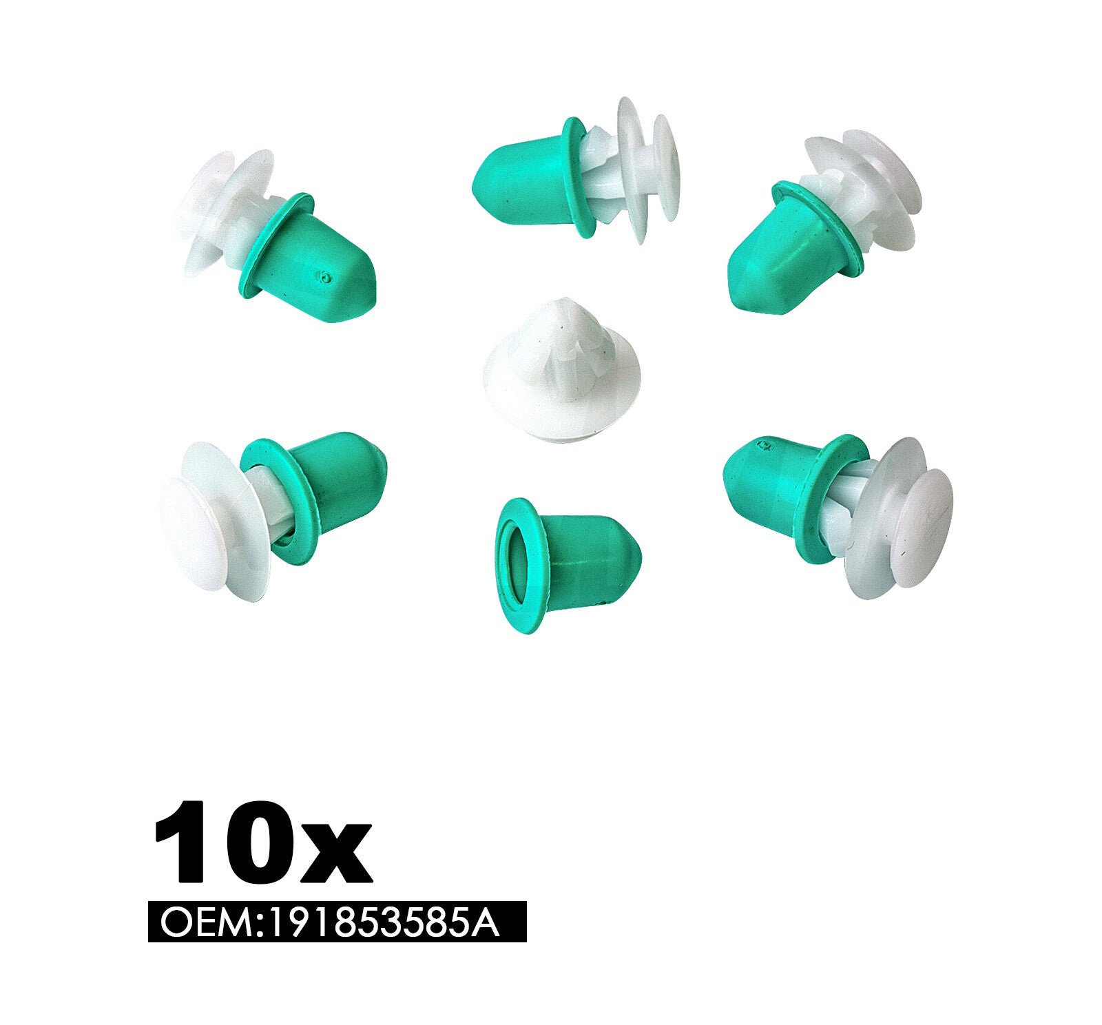 10 Pcaks Door Trim Strips Mounting Moulding clips 191853585A Fit for VW for Golf for Passat