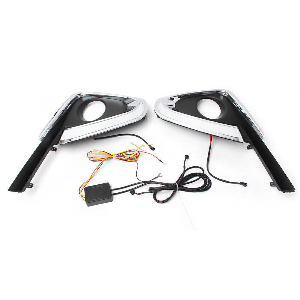 LED Daytime Running Light DRL Fog Driving Lamp Fit for TOYOTA Fortuner 2015 2016 New