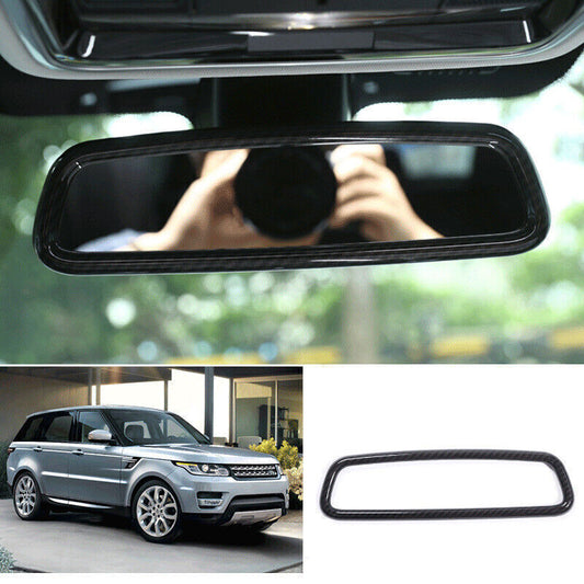 1PCS for Range Rover Sport 2014-17 Carbon Fiber Inner Rearview Mirror Cover Trim