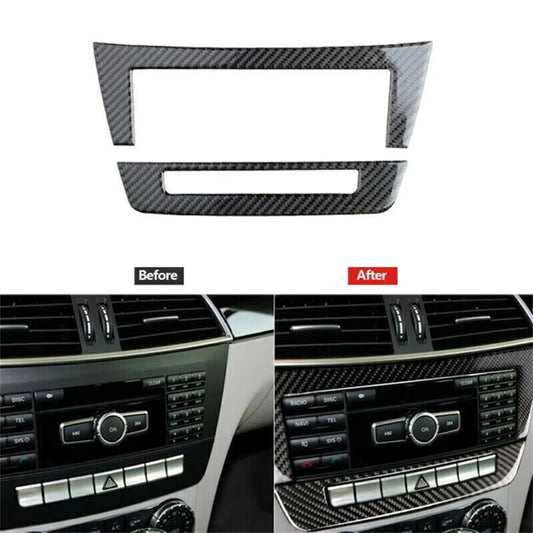 Car Carbon Fiber Car Interior Trims for Mercedes for Benz W204 C Class C250 300 C350 Q