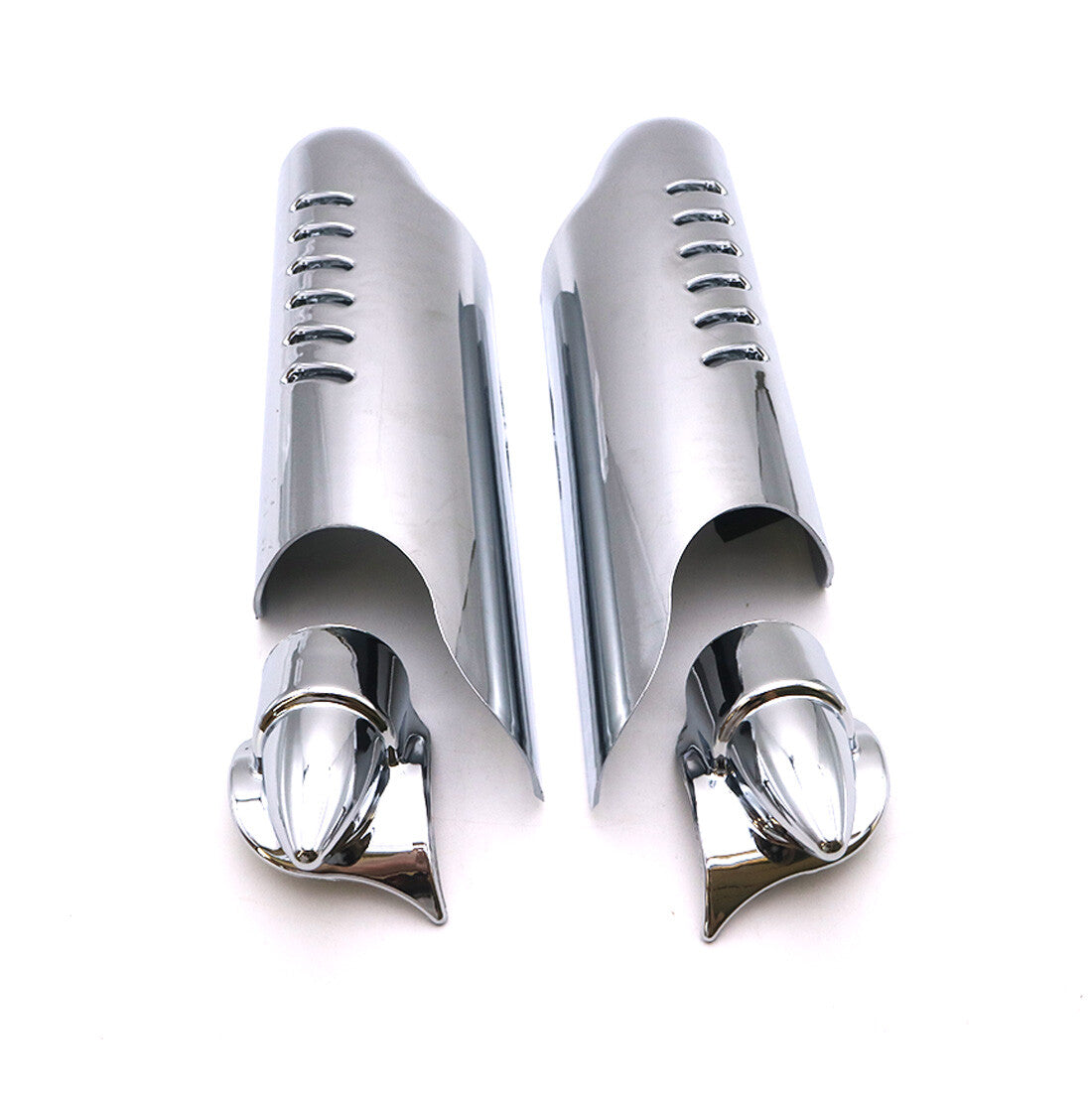 Chrome Fork Lower Leg Deflector Shield Cover for Harley Glide Road king 2000-13 Q