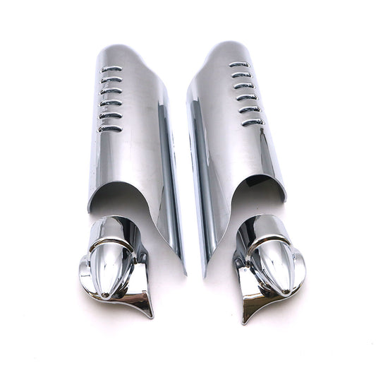 Chrome Fork Lower Leg Deflector Shield Cover for Harley Glide Road king 2000-13 Q