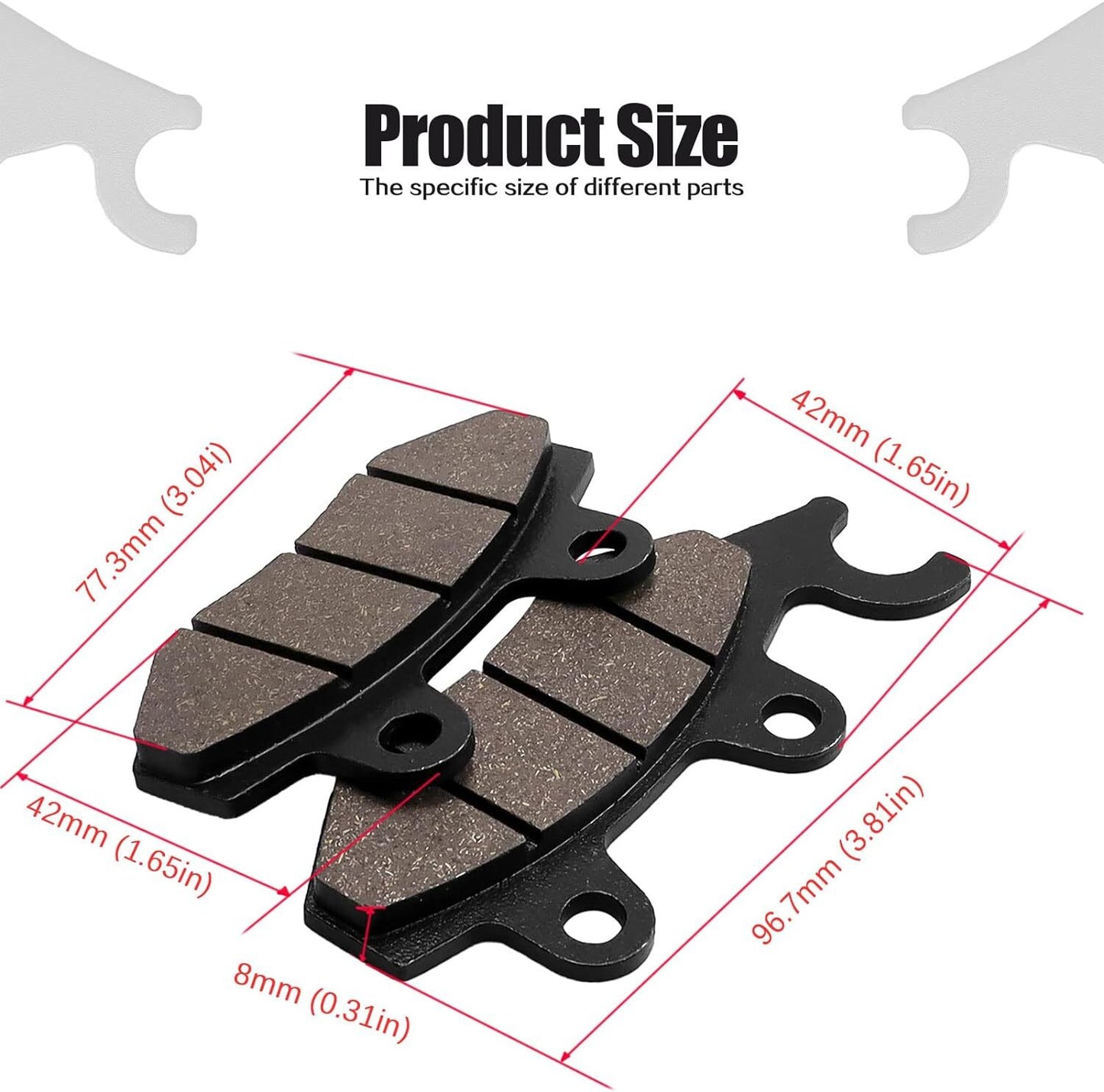 FR Brake Pads for YAMAHA YXR700 YXR 700 Rhino FI 4x4 SE 2010 2011 2012 2013