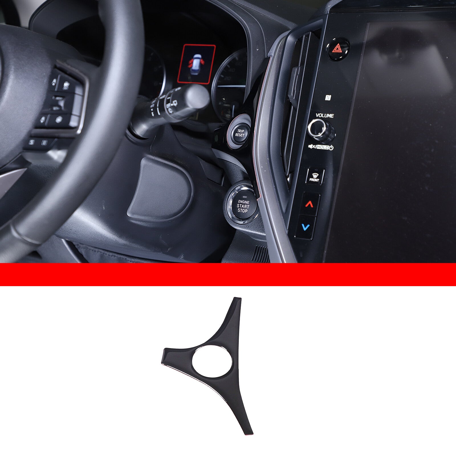Glossy Black Mileage Panel Decorative Sticker for Subaru WRX STI 2022-2023 n