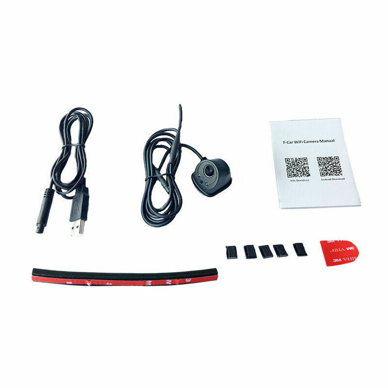 Car Wireless WiFi Blind Spot Camera Front/Right View Side Camera for IOS Android Q