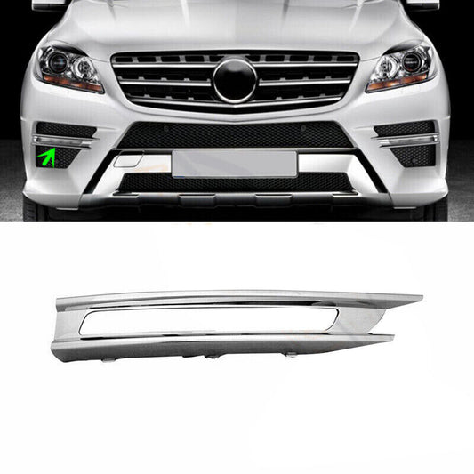 Right Side Front Fog Light Chrome Trim Bezel Cover for Benz W166 ML350 2012-2015