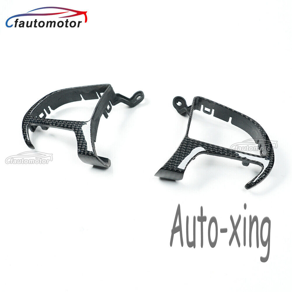 New Carbon Fiber Steering Wheel Trim Button Cover for Dodge Charger Hellcat SRT
