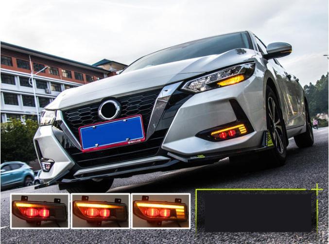 Fit For 2020-2022 for Nissan Sentra LED Front Fog light Kit w/Switch Cable Bezel
