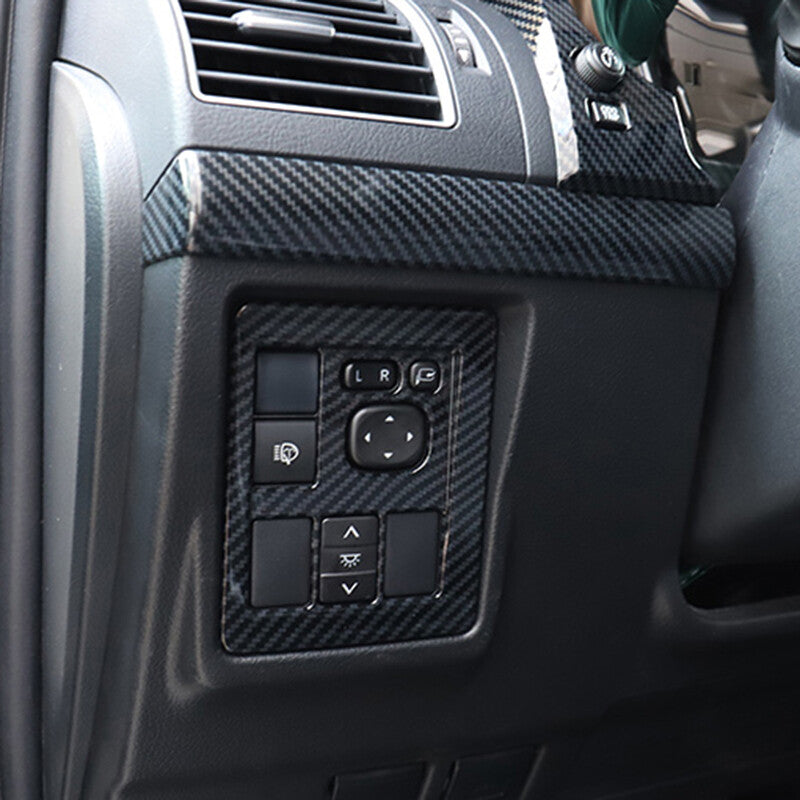 for Toyota Prado 2010-2021 Carbon fiber Interior Console Stripe Decorative Trim