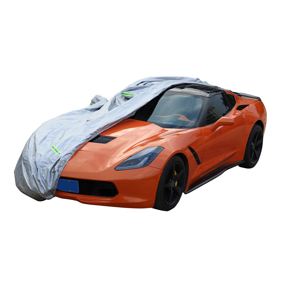 Suitable for 14-19 year old for Corvette C7 full car protective cover - waterproof, sunproof, UV-protective, snow, dust, and rainproof. Q