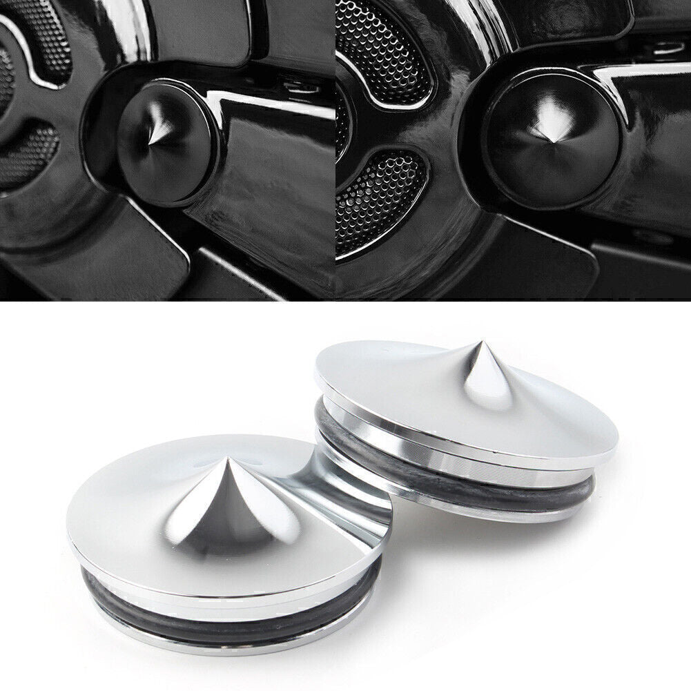 for Harley-Davidson All v-rod Swingarm Pivot Cover Kit Satin Anodized Chrome Q