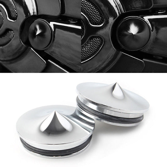 for Harley-Davidson All v-rod Swingarm Pivot Cover Kit Satin Anodized Chrome Q