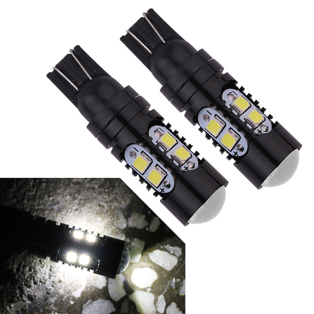 T10 2323 10-SMD LED Bulbs Bright Lights Lamps 12V 24V Pure White 2pcs/Set po