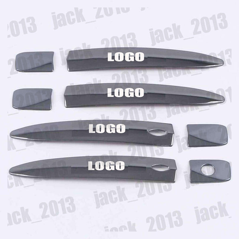 Black steel For 2013-2019 for Nissan Sentra Car Side for Smart Door Handle Covers Trim