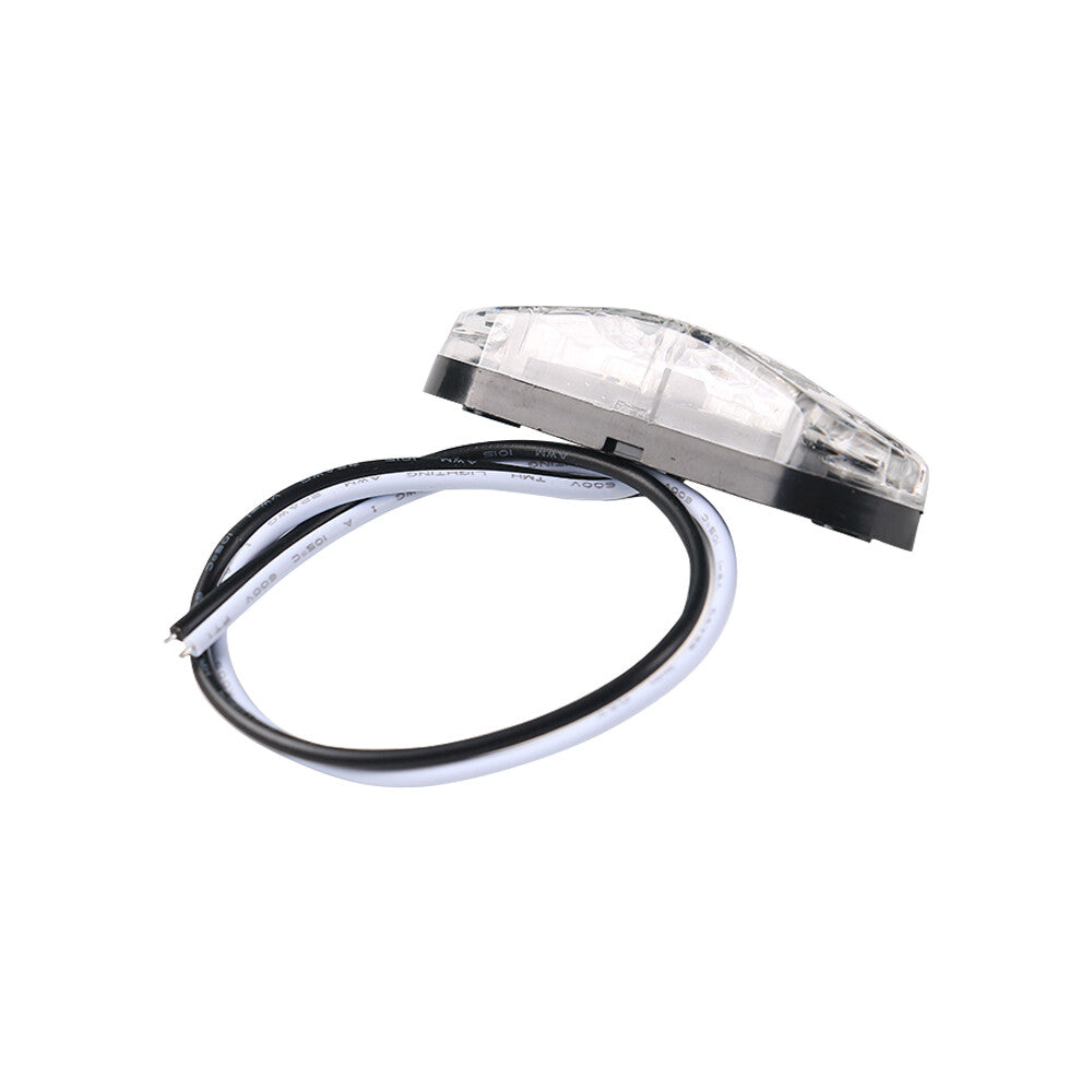 LED Side Marker Light 24V 12V White Truck Trailer Clearance Tail Warning Lamp Q