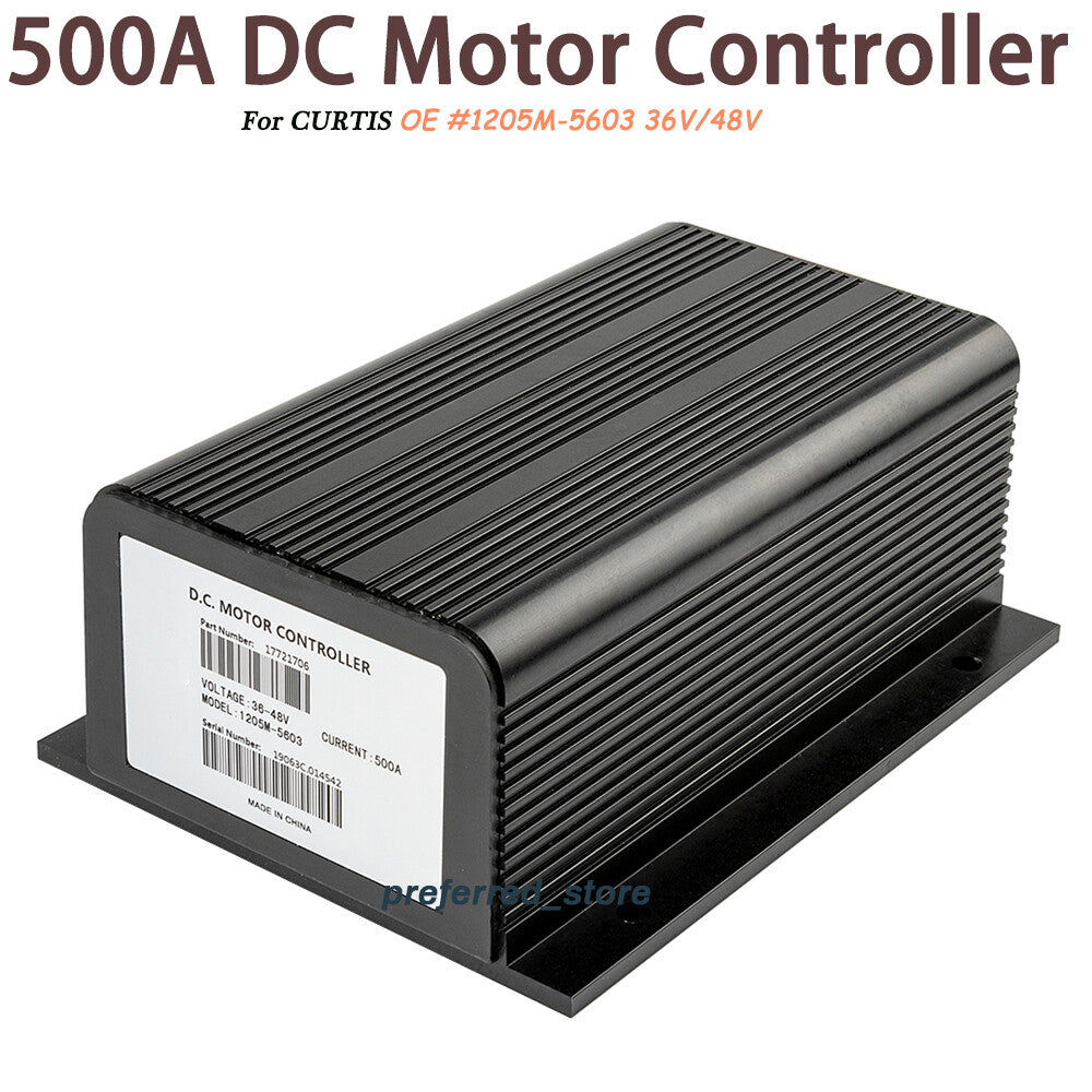 New PMC 36V/48V 500Amp DC Motor Controller Replace Kit for Curtis 1205M-5603 Q