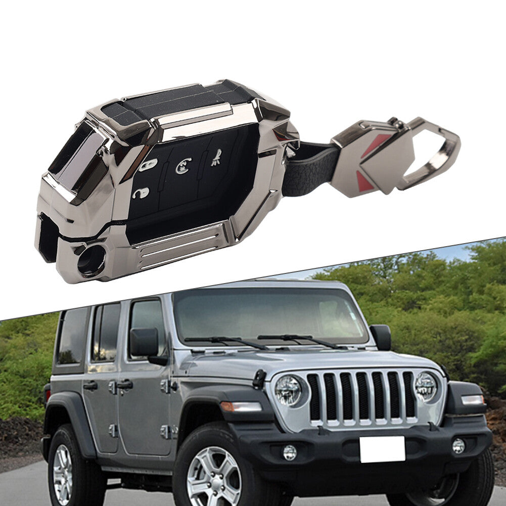 Remote Control Key Fob Cover Case for Jeep for Wrangler 2018-2024 18 Gladiator 20-24
