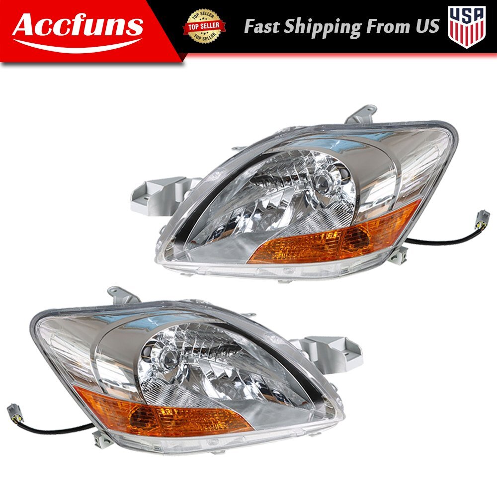 2007-2011 Yaris Sedan: Left + Right Headlights - n