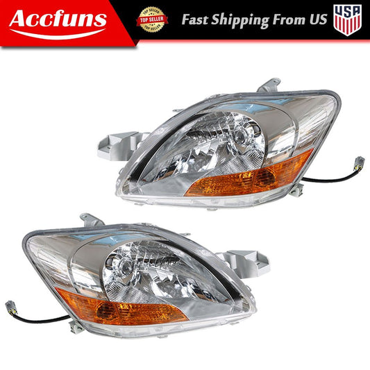 2007-2011 Yaris Sedan: Left + Right Headlights - n