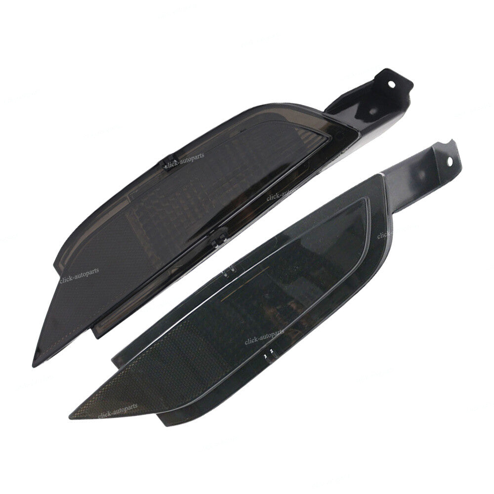 2pcs Rear Bumper Reflector RH+LH for Ford Fiesta MK7 Tail Fog Light N/S Black Q