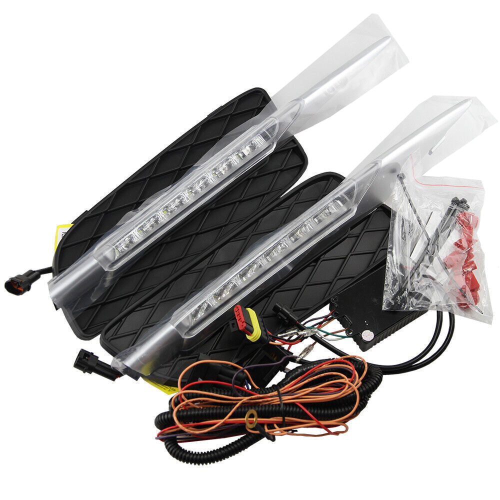 Front Bumper LED DRL Daytime Running Fog Lights for E70 X5 SUV 2007-2009 n