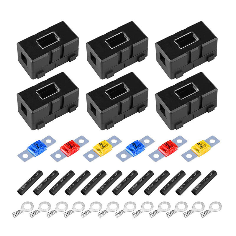 Automatic RV fuse holder, circuit protection, splash-proof flame retardant 40A 50A 60A- n
