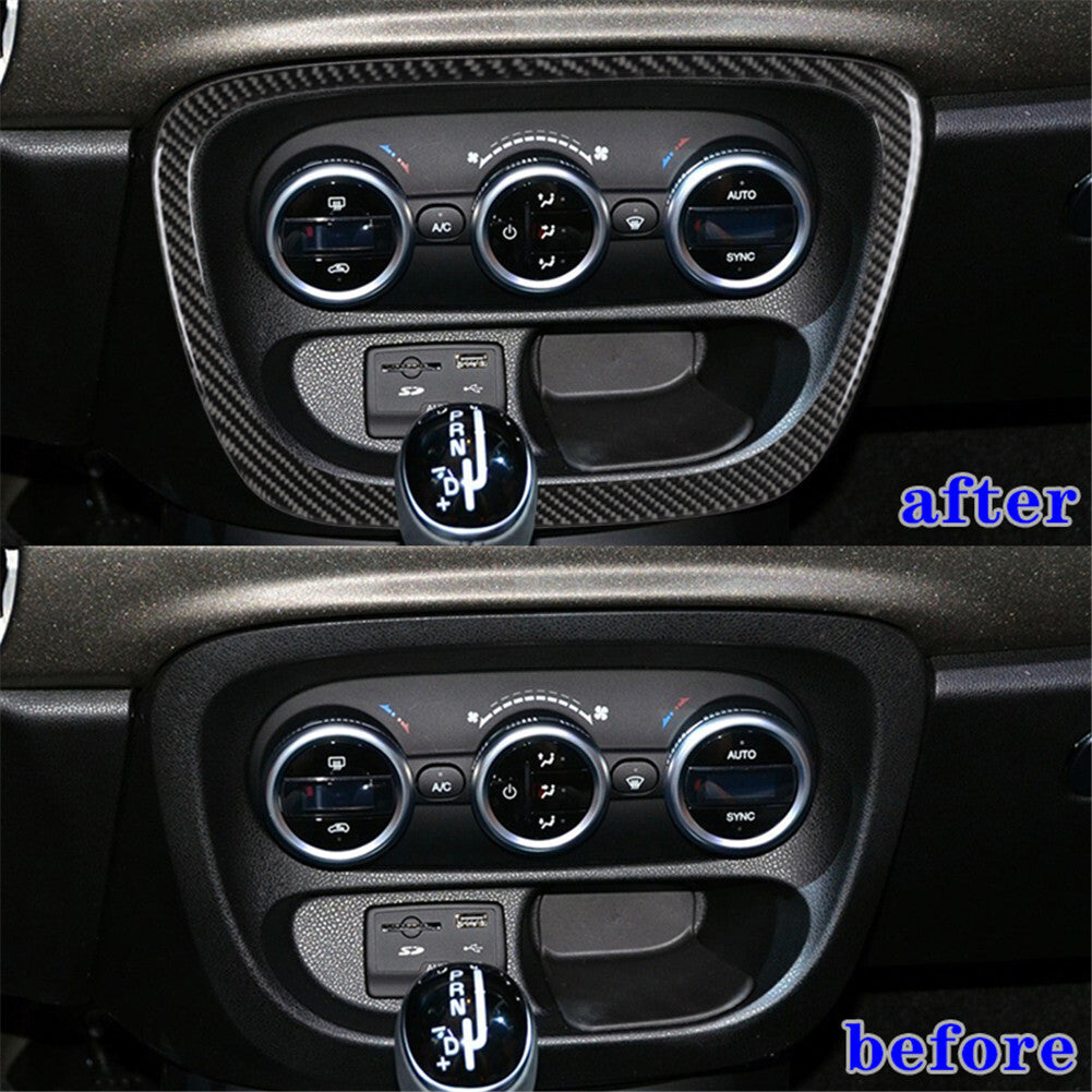 Carbon Fiber Driver Side Air Vent Outlet Trim Cover For F150 2004-2008 v