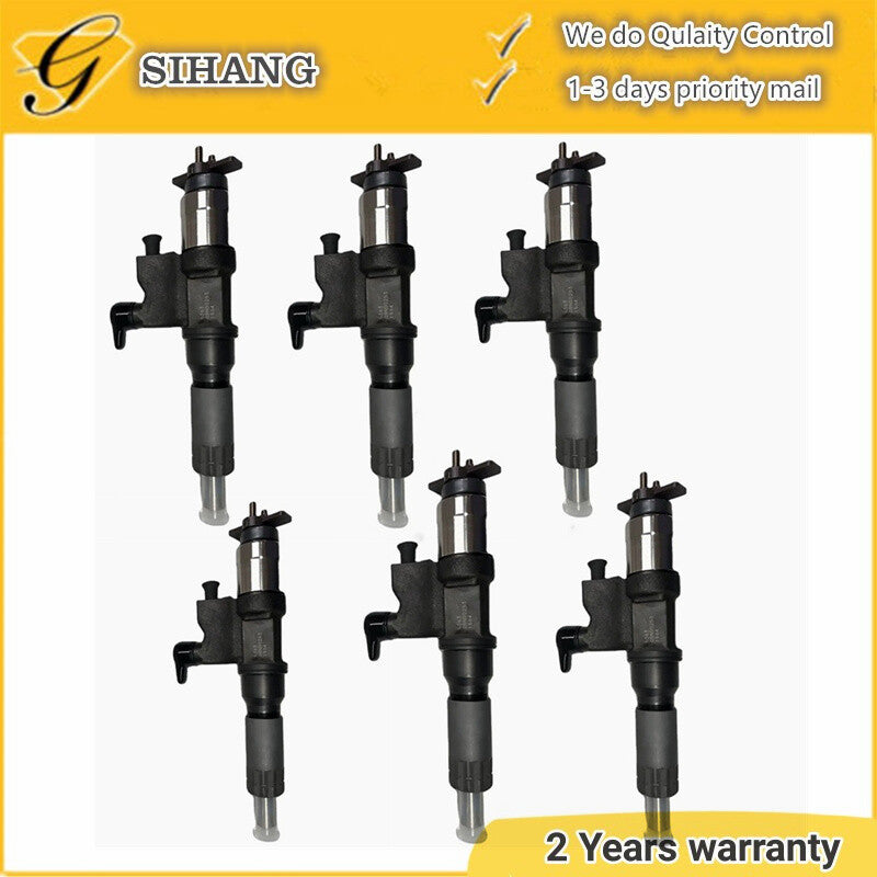 6PCS New Diesel Injector for Isuzu 7.8L Engine Model 6HK1 Vehicle 095000-5361