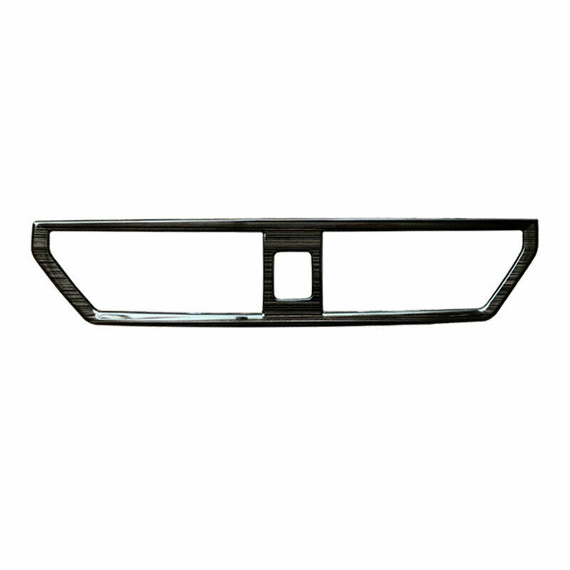 Black Steel Central Console Outlet Vent Trim for Volkswagen for Jetta Mk7 2019-2021