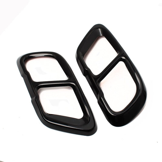 Gloss Black Exhaust Pipe Tail Cover Trim for BMW X5 G05 X6 G06 X7 G07 19-22 Tips Q