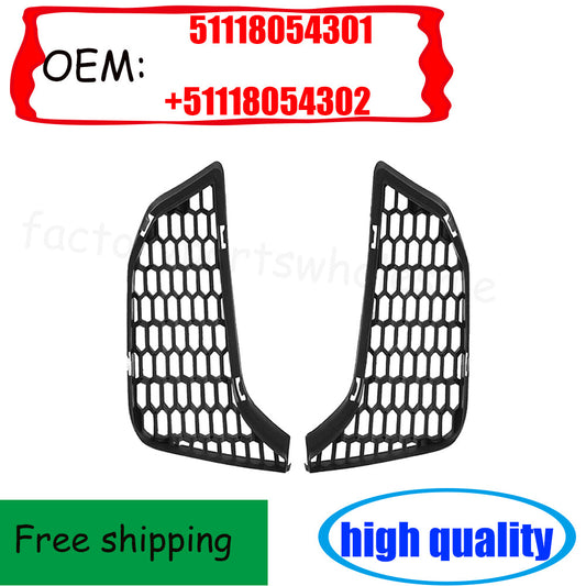 2-piece front grille fog light cover for M3 M4 F80 F80N F82 F83 LCI 12-18- n
