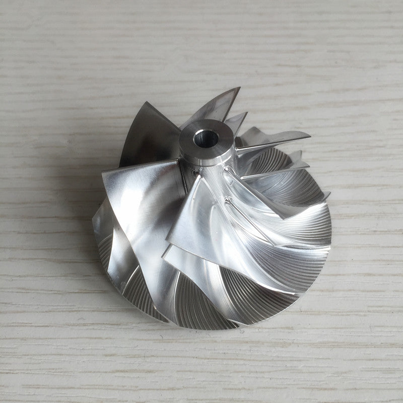RHF5 46.50/59.94 mm 6+6 Blade Aluminum 2618/Milling/Burnt Compressor Wheel