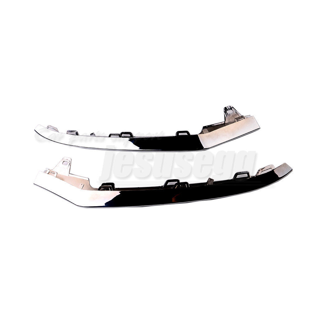 Set of 2 fits for Mercedes for Benz W212 E350 2014-2016 Front Bumper Chrome Trim Molding Q