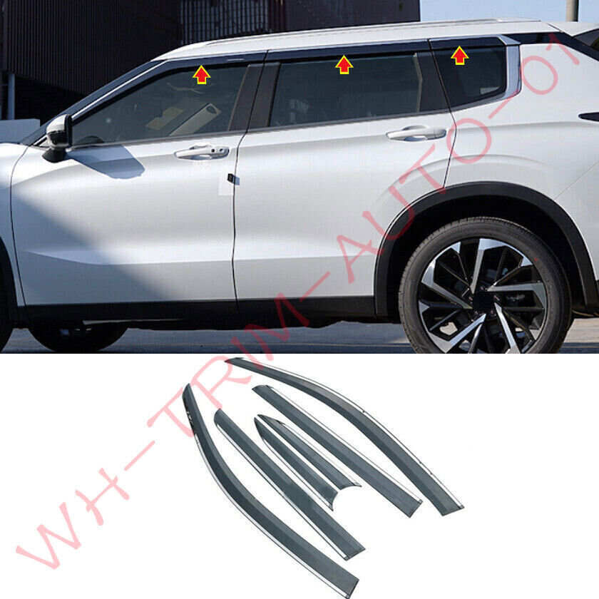 For Outlander Window Visor Vent Shades Sun Rain Guard 2023 B n