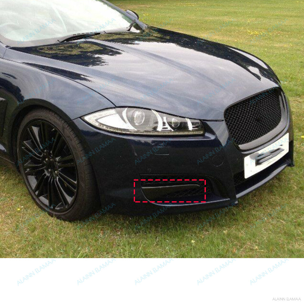 Front Bumper Side Grille Cover Trim r Fit for Jaguar for XF 3.0 2012-2015,Black,LR