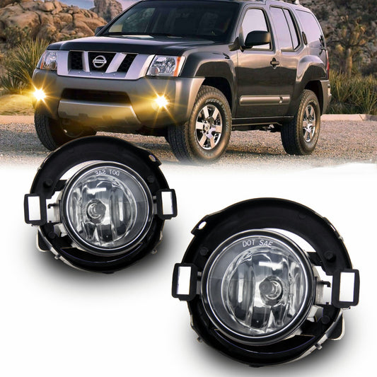 Fit For 2005 - 2015 for Xterra Clear Lens 1 Pair Front Bumper Fog Light - v