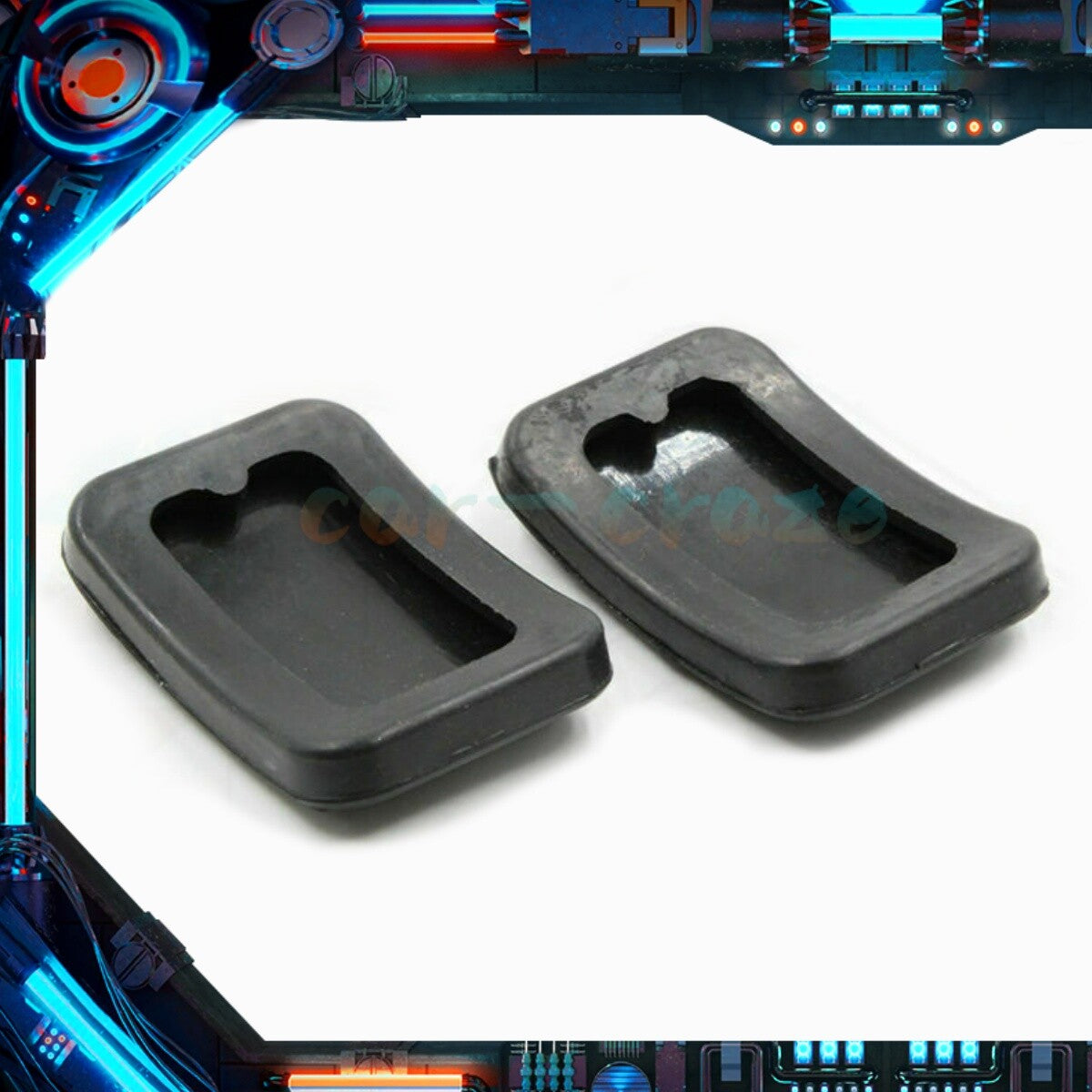 B092-43-028 2Pcs Brake Clutch Rubber Pedal Pad for Mazda Miata 90-97 99-03 Q