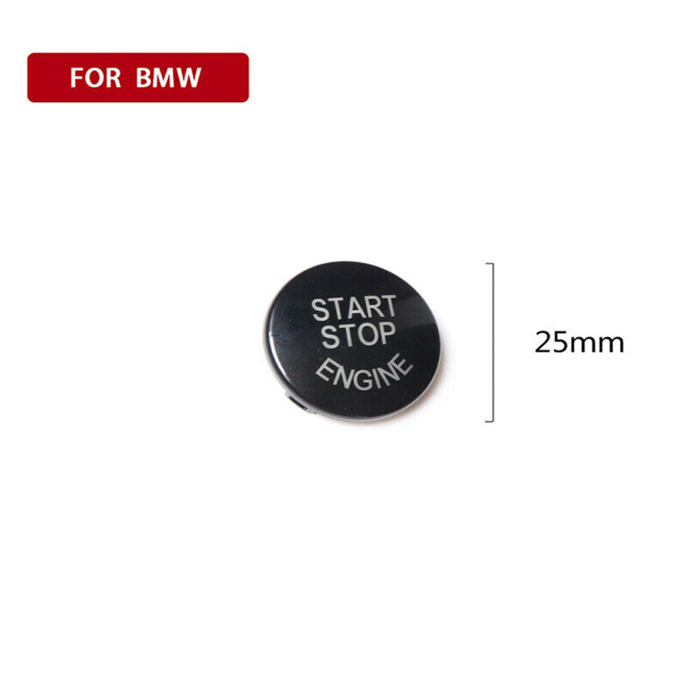 Black engine switch button trim for BMW 3/5 Series E90 X1