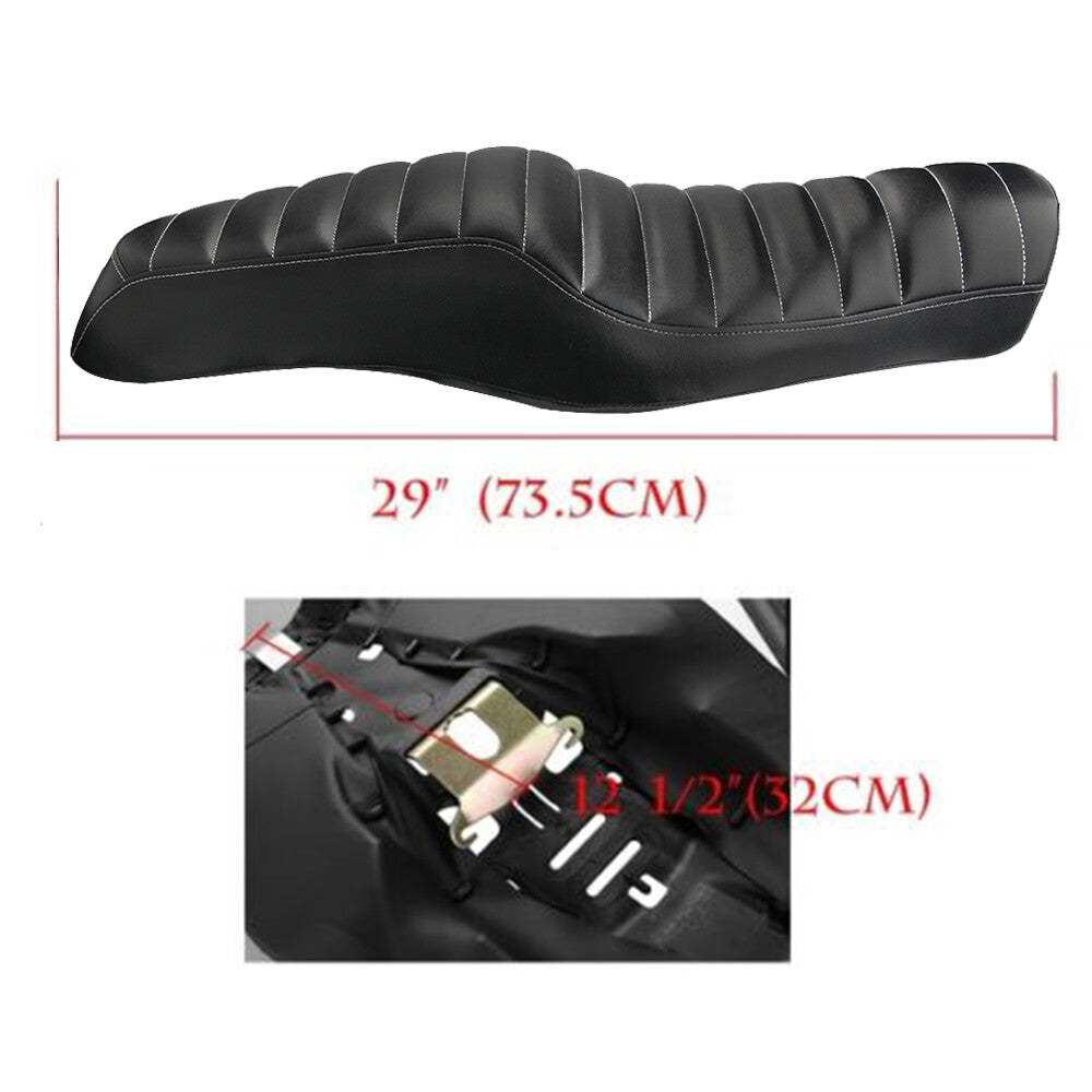 Motorcycle driver and passenger double for seat suitable for Harley Sportster XL 883 1200 2004-16