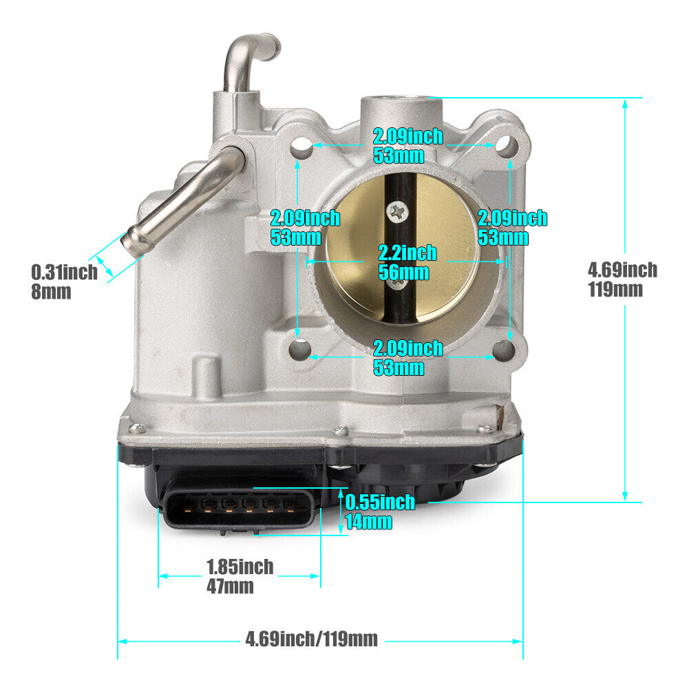 Throttle Body for Toyota Yaris 1.5L 2007-2012 22030-21030 22030-0M010 Q