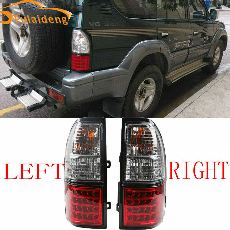 for Toyota Prado LC90 FJ90 3400/2700 1998-2002 LED Rear Stop Brake Tail Lights