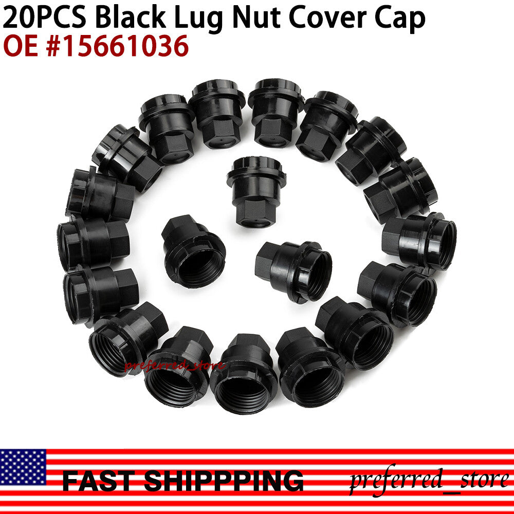 Suitable for S10 Blazer for GMC Jimmy Sonoma 20-piece black LUG NUT COVERS hats from the . v