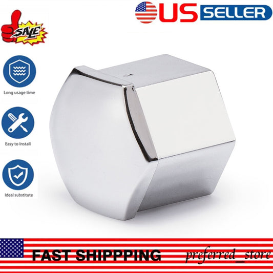 1-piece silver wheel nut bolt cap 19mm universal - v