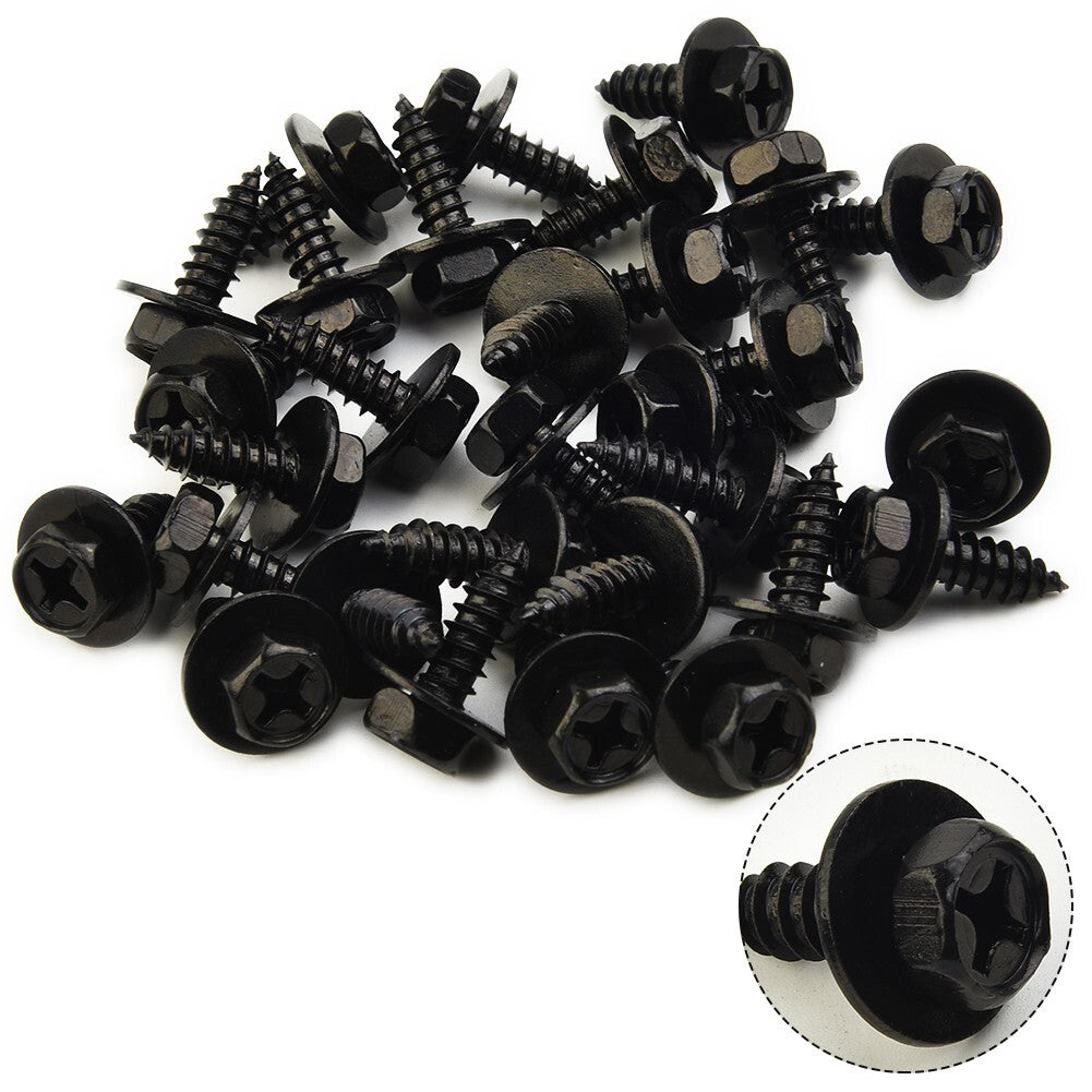 for Toyota 90159-60498 Screw Bolt Retainers 30Pcs Bolt Fender Reliable Duable