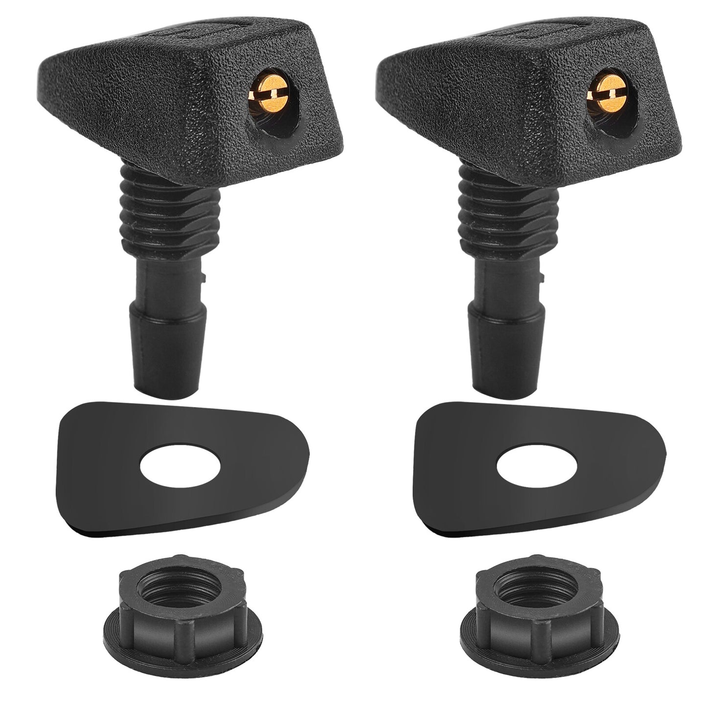 2Pcs Car Universal Front Windscreen Wiper Water Nozzle Spray Washer Sprinklers Q